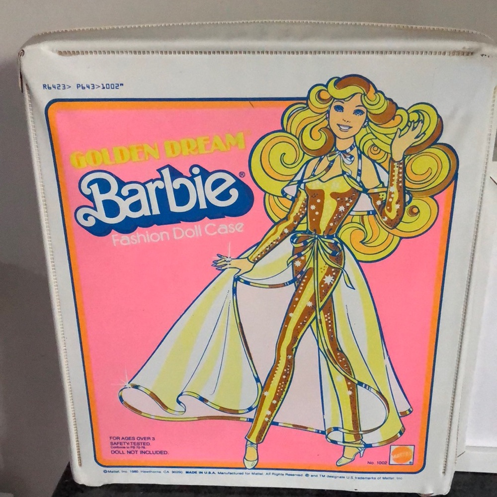 1980 Golden Dream Barbie Fashion Doll Case